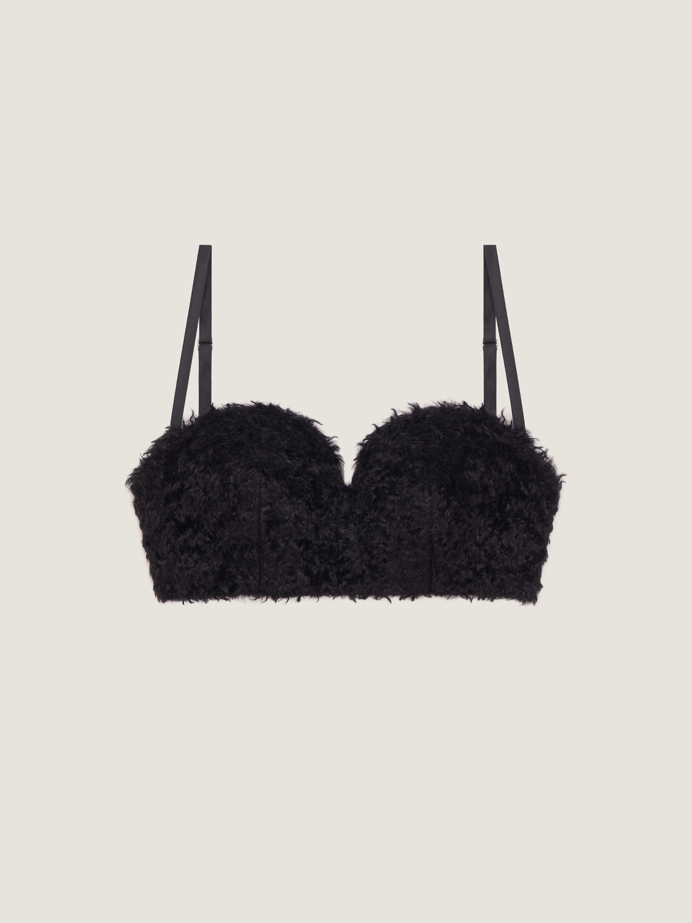 Bullet bra top in mohair